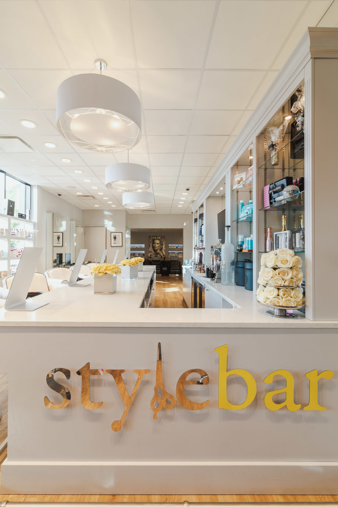 Stylebar salon -logo of the salon with bar - real estate photography