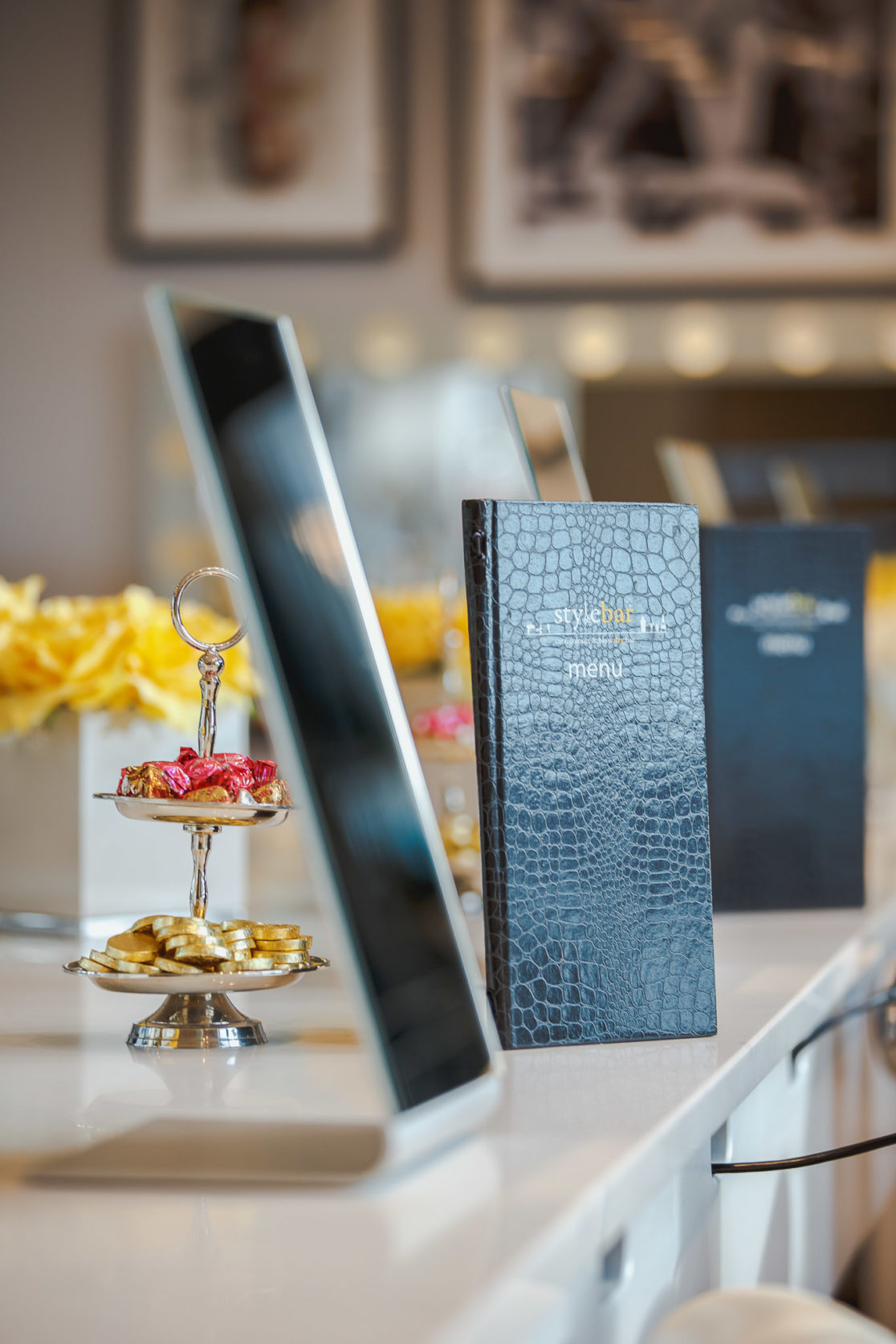 Stylebar salon -logo of the salon with bar - real estate photography